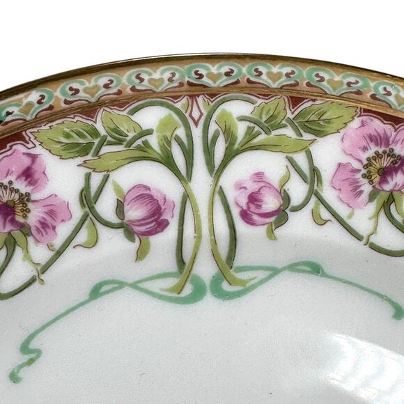 Vintage Bailey Banks Biddle Limoges Dinner Plates White Gold Floral H5113 Lot 10 - Picture 4 of 7